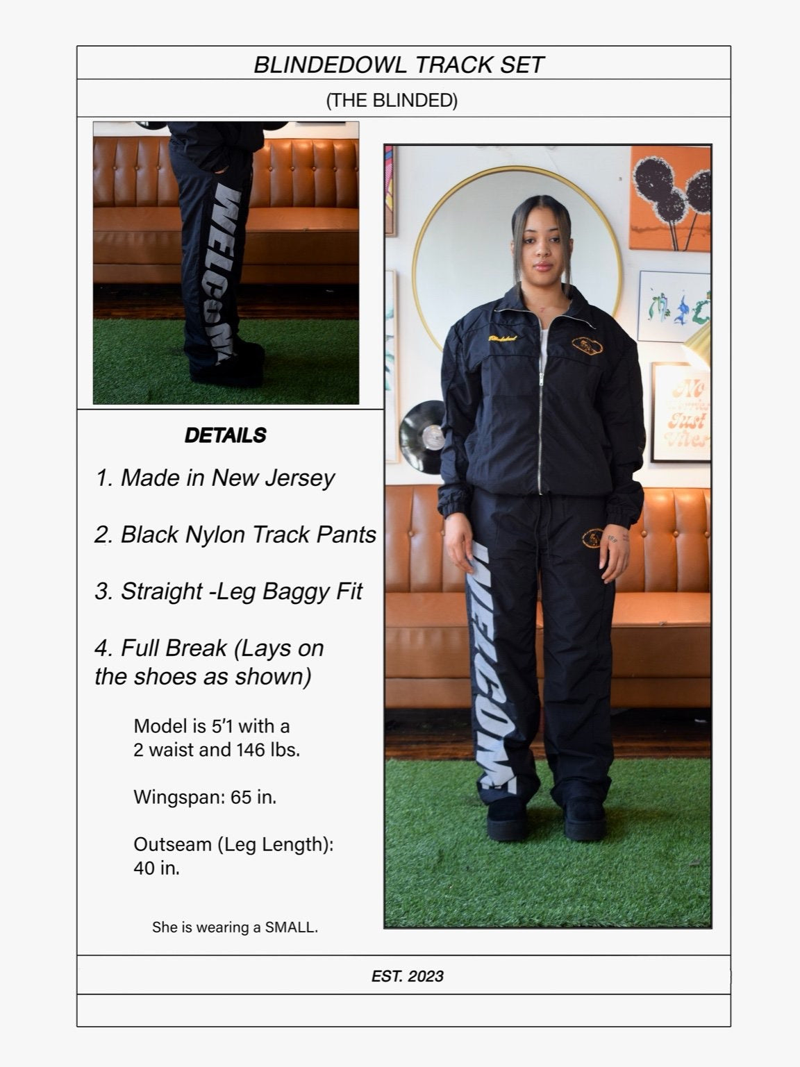 Blinded Owl "Night Owl" Unisex Tracksuit Set