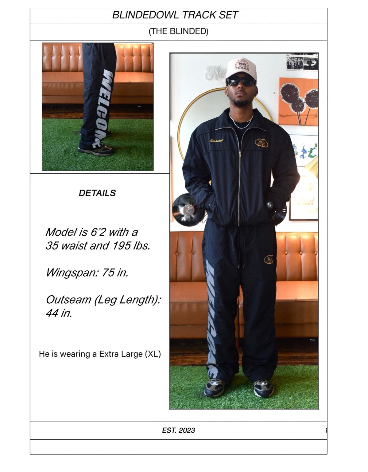 Blinded Owl "Night Owl" Unisex Tracksuit Set